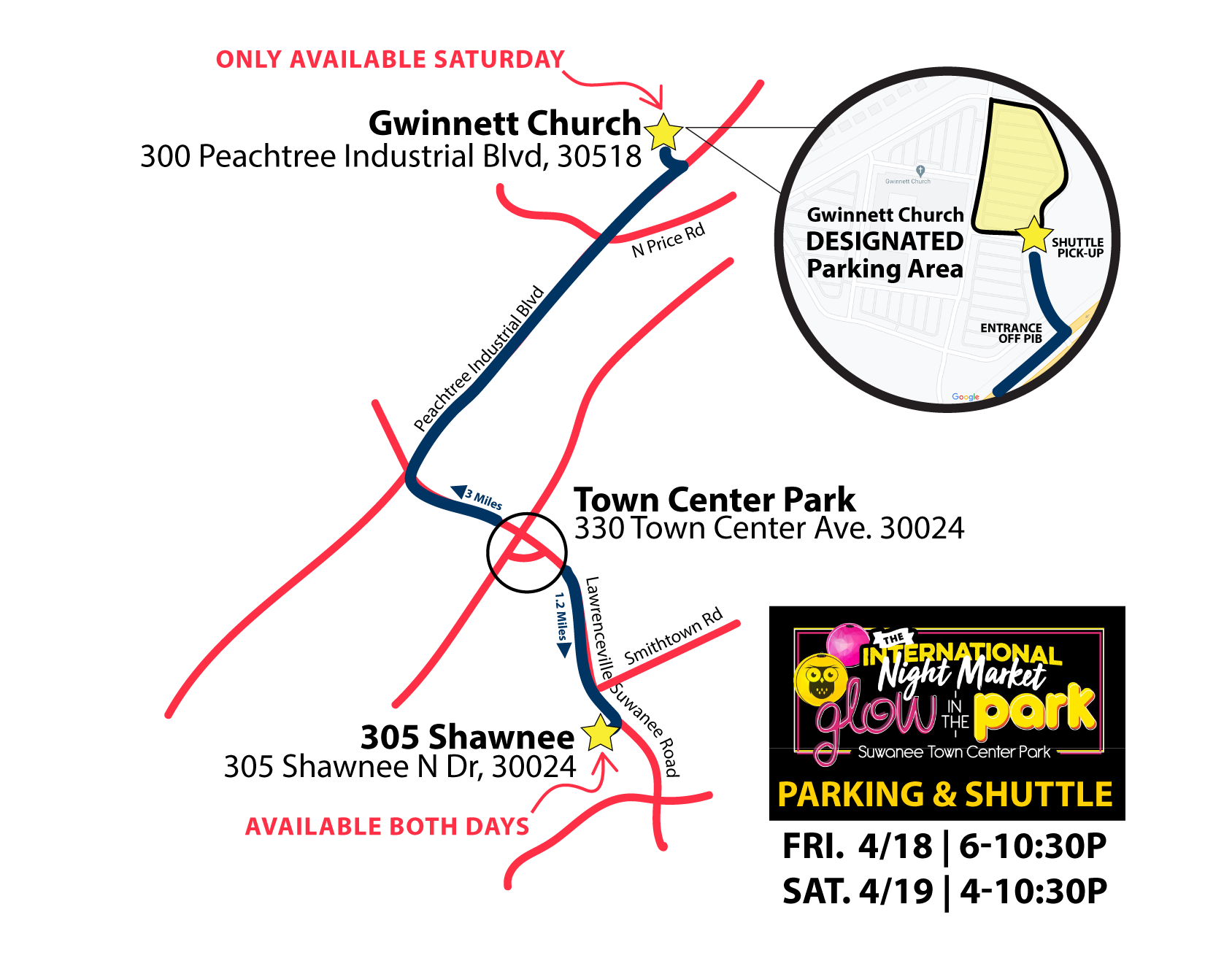 Glow in the Park 2025_Parking Map